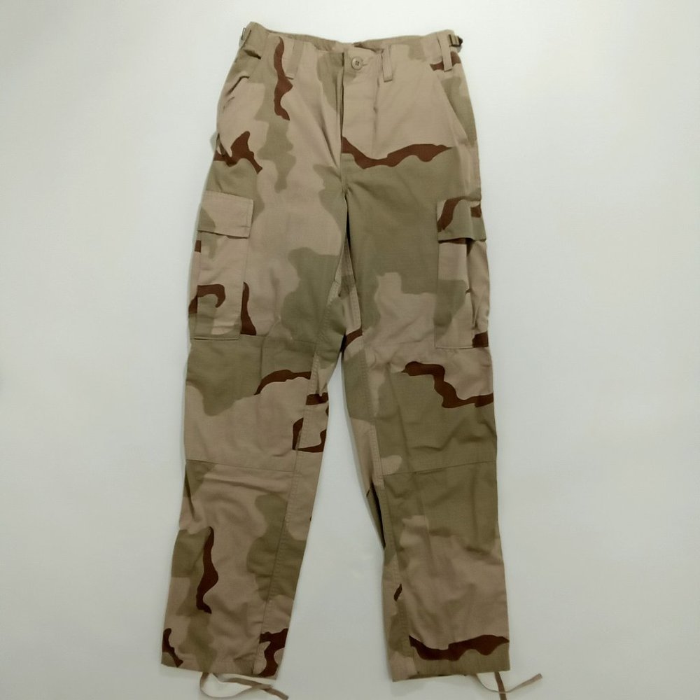USAF Desert Camo Cargo Pants Unisex Size Small Reg Military Tactical